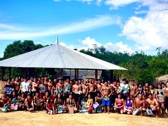 Programa Ação Saberes Indígenas, do IFRR, realiza oficina na Comunidade Sikamabiu - Foto de Nenzinho Soares - 33jpeg
