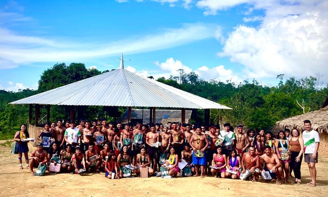 Programa Ação Saberes Indígenas, do IFRR, realiza oficina na Comunidade Sikamabiu - Foto de Nenzinho Soares - 33jpeg