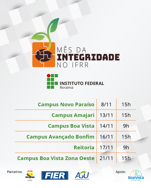 Mês da Integridade 1ª edição_cronograma