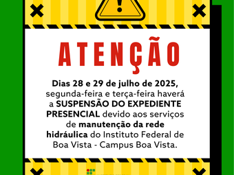 Aviso de Suspensão de Atendimento
