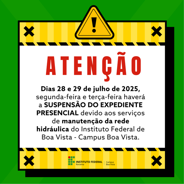 Aviso de Suspensão de Atendimento