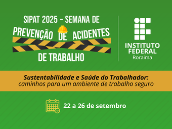 A iniciativa é organizada pela Coordenação de Qualidade de Vida e Seguridade Social (CQVSS), por meio das Comissões Internas de Saúde e Segurança do Servidor Público (Cissps) e da Equipe Multiprofissional do IFRR
