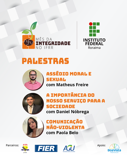 Mês da Integridade 1ª edição_palestras