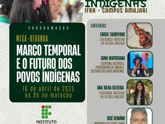 Card de divulgação, produzido pela coordenação do evento