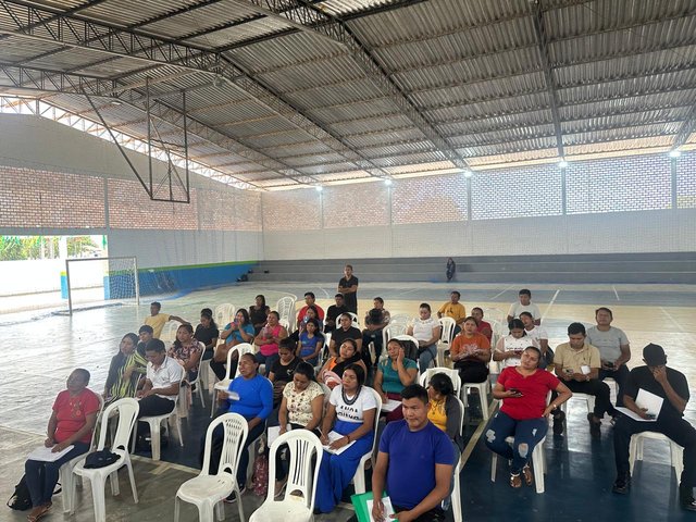 Registro durante a formação (foto: Smecel/Prefeitura de Normandia)