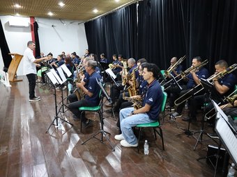 Apresentação do IBVM abrilhantou a abertura do evento (Foto: Erick Constantino )