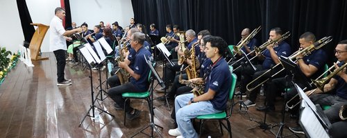 Apresentação do IBVM abrilhantou a abertura do evento (Foto: Erick Constantino )