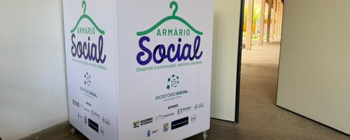 Caixa para arrecadação das doações da referida campanha