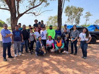 Turma do curso FIC de Agente de Gestão de Resíduos Sólidos, ofertado pelo CBV/IFRR