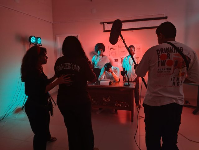 Bastidores da produção do curta-metragem