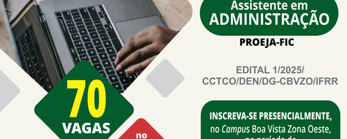 Divulgação do seletivo do Proeja/CBVZO