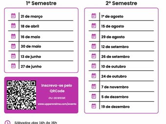 Calendário de Encontros projeto Ajuda Mútua