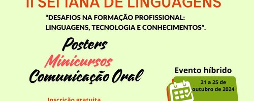 Evento ocorre no Campus Boa Vista, de 21 a 25 de outubro