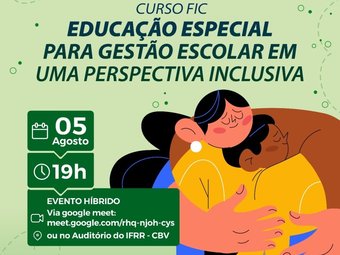 Curso  FIC Educação especial para gestão escolar ocorrerá entre os meses de agosto e novembro