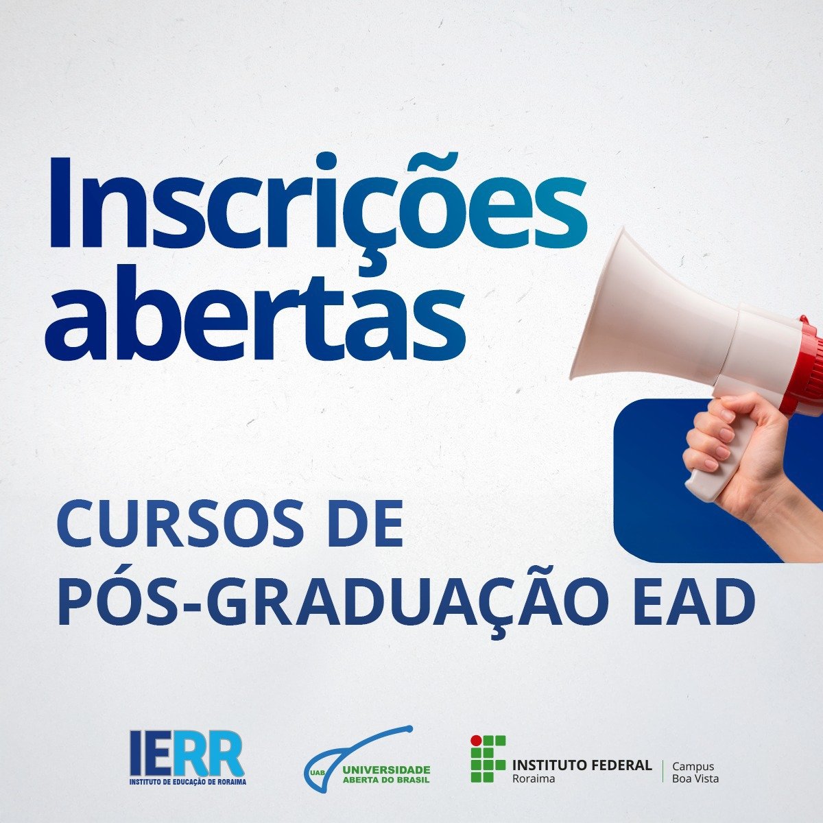 As vagas estão distribuídas em 2 cursos e 9 polos/municípios