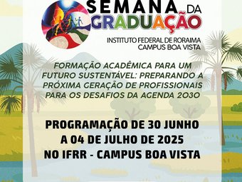Programação completa Semana de Graduação CBV