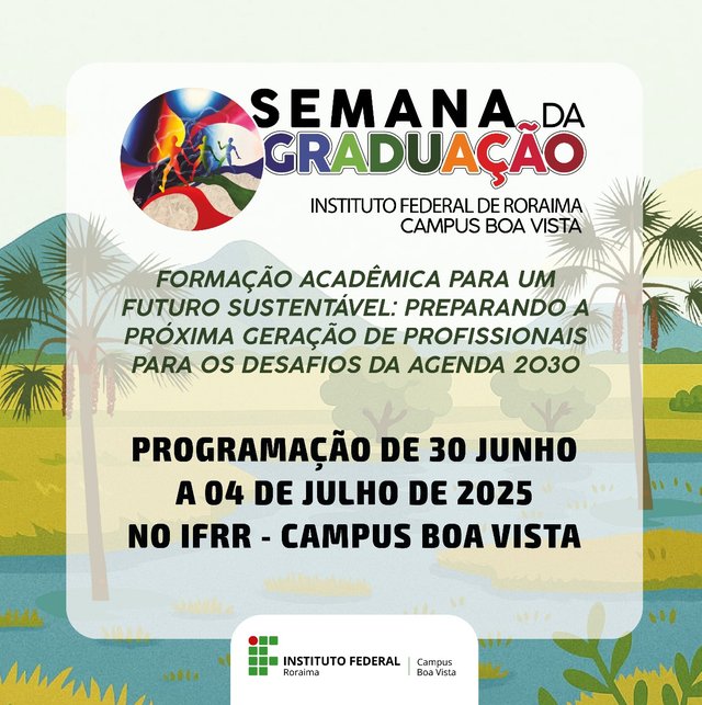 Programação completa Semana de Graduação CBV