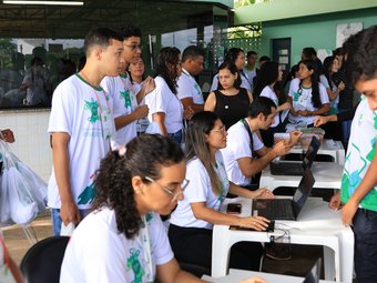 Credenciamento em evento do CNP em 2023 (Foto: Ascom)