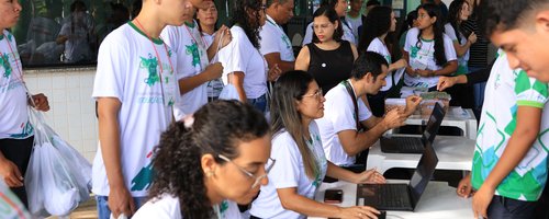 Credenciamento em evento do CNP em 2023 (Foto: Ascom)