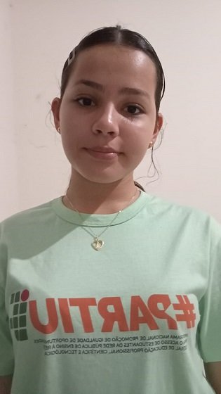 Bruna Luize, estudante em Bonfim (RR)