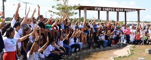 Registro em data celebrativa no Campus Novo Paraíso