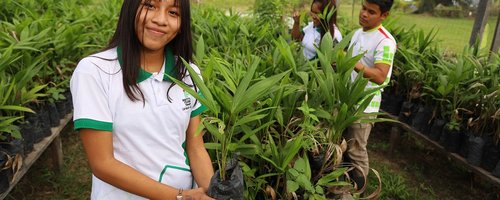 Estudante do IFRR _aula de campo