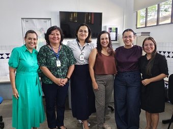 Professoras da comissão de organização e ministrantes das oficinas