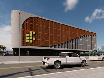 Imagem do projeto/DETEO/IFRR - Fachada na avenida Major Williams