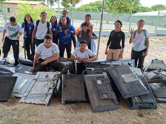 Equipe “EletroRRecicladores” - campeã da gincana do CAB - Divulgação