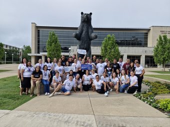 Grupo na cidade de Missouri - EUA