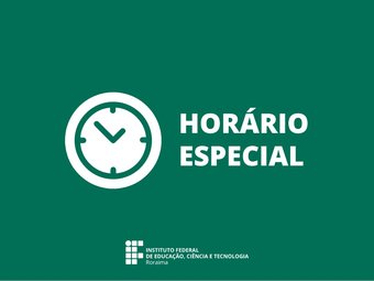 Horário especial