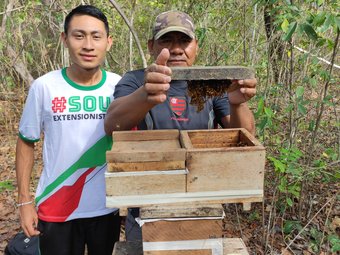 Projeto de extensão na área de meliponicultura