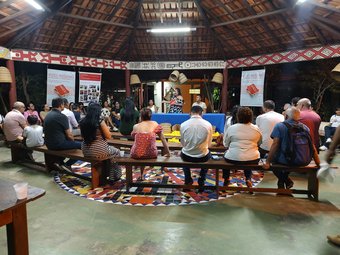 Lançamento do livro na malokinha do Instituto Insikiran - Ft Divulgação