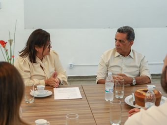 A reunião de recepção de Mecias de Jesus foi coordenada pela diretora-geral do CBV, Luciana Leandro
