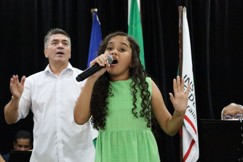 Maestro do IBVM Claudionor e cantora Sofia Menezes (Foto: Erick Constantino)