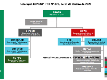 Organograma PROEN - Resolução CONSUP-IFRR N° 878, de 19 de janeiro de 2026