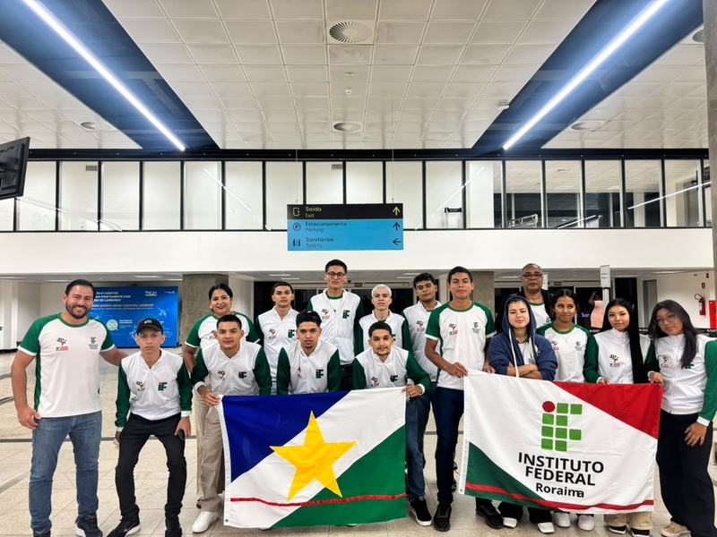 Delegação do IFRR a camainho de Goiás para o JIF etapa nacional 2026