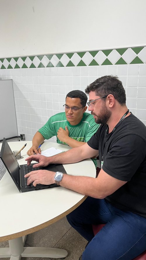 Parte da equipe na construção do software