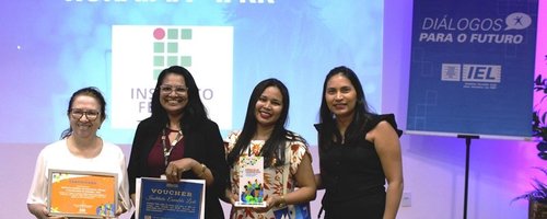 Gestoras institucionais durante o Prêmio IEL de Estágio