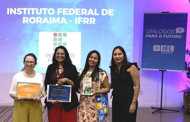 Gestoras institucionais durante o Prêmio IEL de Estágio