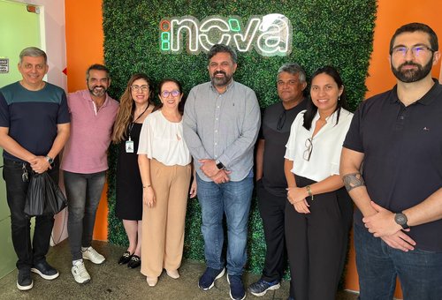 Equipe gestora do IFRR, em visita ao espaço de inovação do Ifam