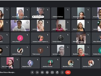 Encontro síncrono com alunos do Curso de Licenciatura em Pedagogia EAD