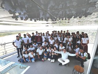 Equipe vencedora da gincana REEE no Campus Bonfim na visita ao Mirante Edileusa Lóz