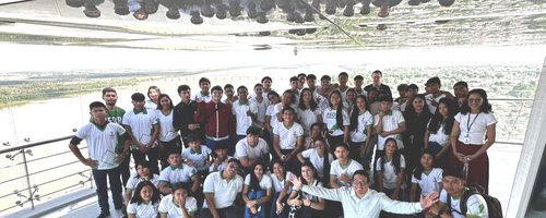 Equipe vencedora da gincana REEE no Campus Bonfim na visita ao Mirante Edileusa Lóz