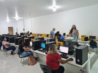Aula em sala de informática