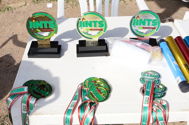 Medalhas e troféus do Jints 2025 - etapa Boa Vista
