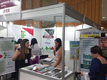 Stand do IFRR na mostra tecnológica do Connepi