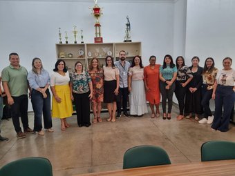 Equipe gestora do IFRR durante abertura dos trabalhos de avaliação do curso