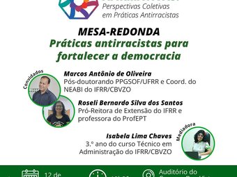 Temática da mesa-redonda no CBV/IFRR