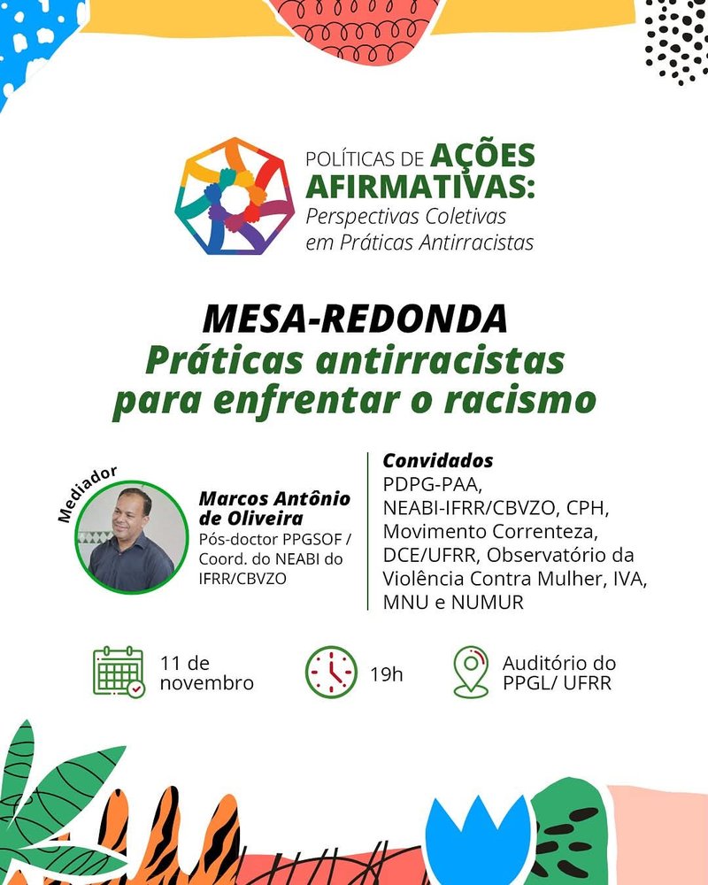 Temática da mesa-redonda na UFRR